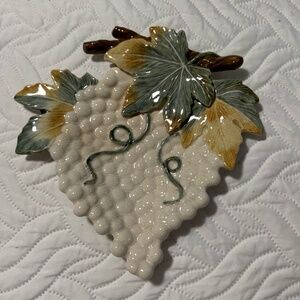 Fitz and Floyd Essentials Grape Trinket Plate